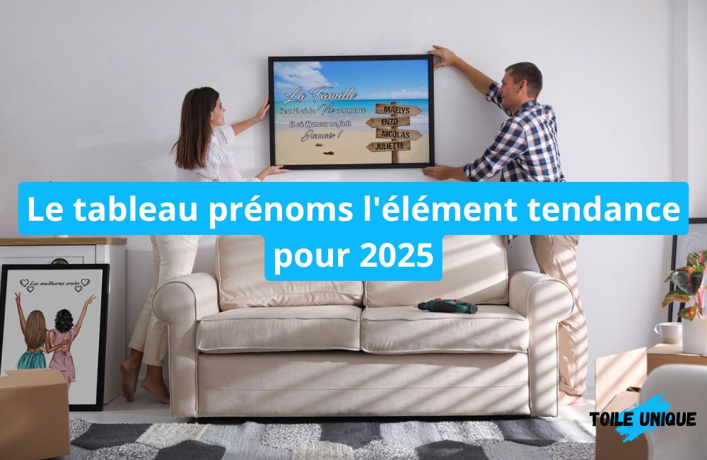 Le tableau prénoms l'élément tendance pour 2025