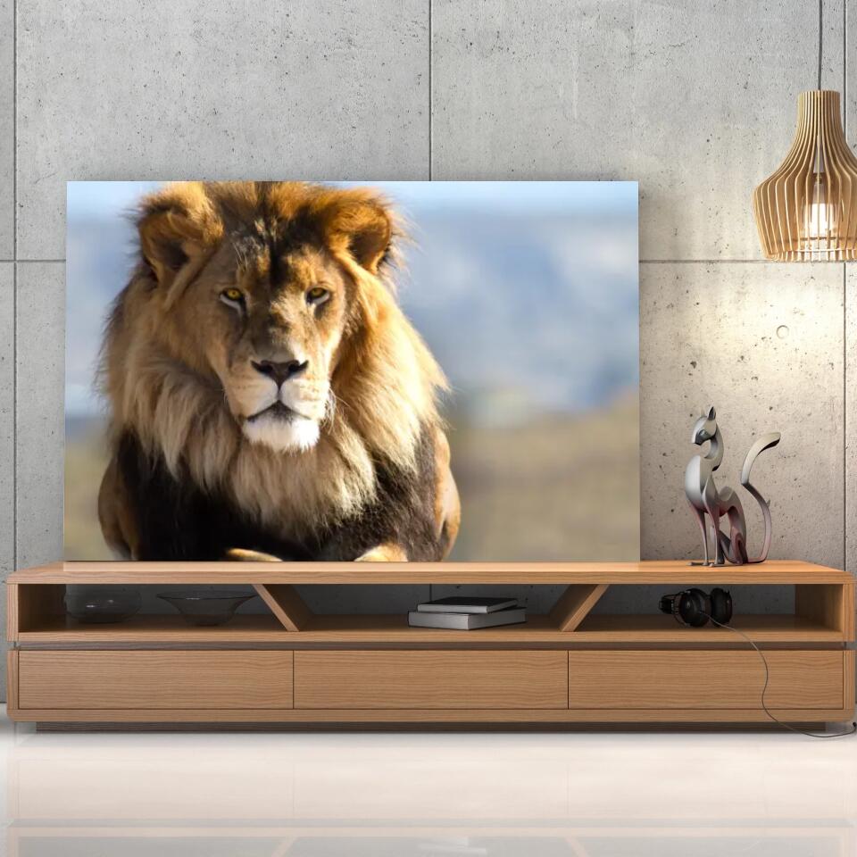 Tableau Décoratif - Lion d'Afrique Toile Unique.fr