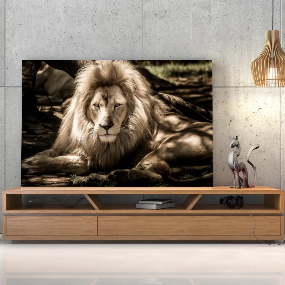 Tableau Décoratif - Lion de l'Atlas Toile Unique.fr