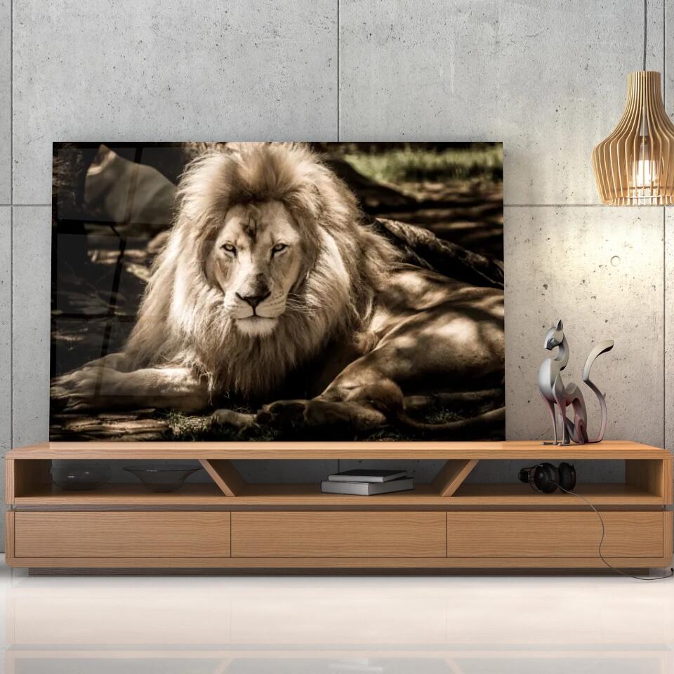 Tableau Décoratif - Lion de l'Atlas Toile Unique.fr