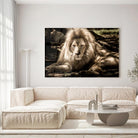 Tableau Décoratif - Lion de l'Atlas Toile Unique.fr