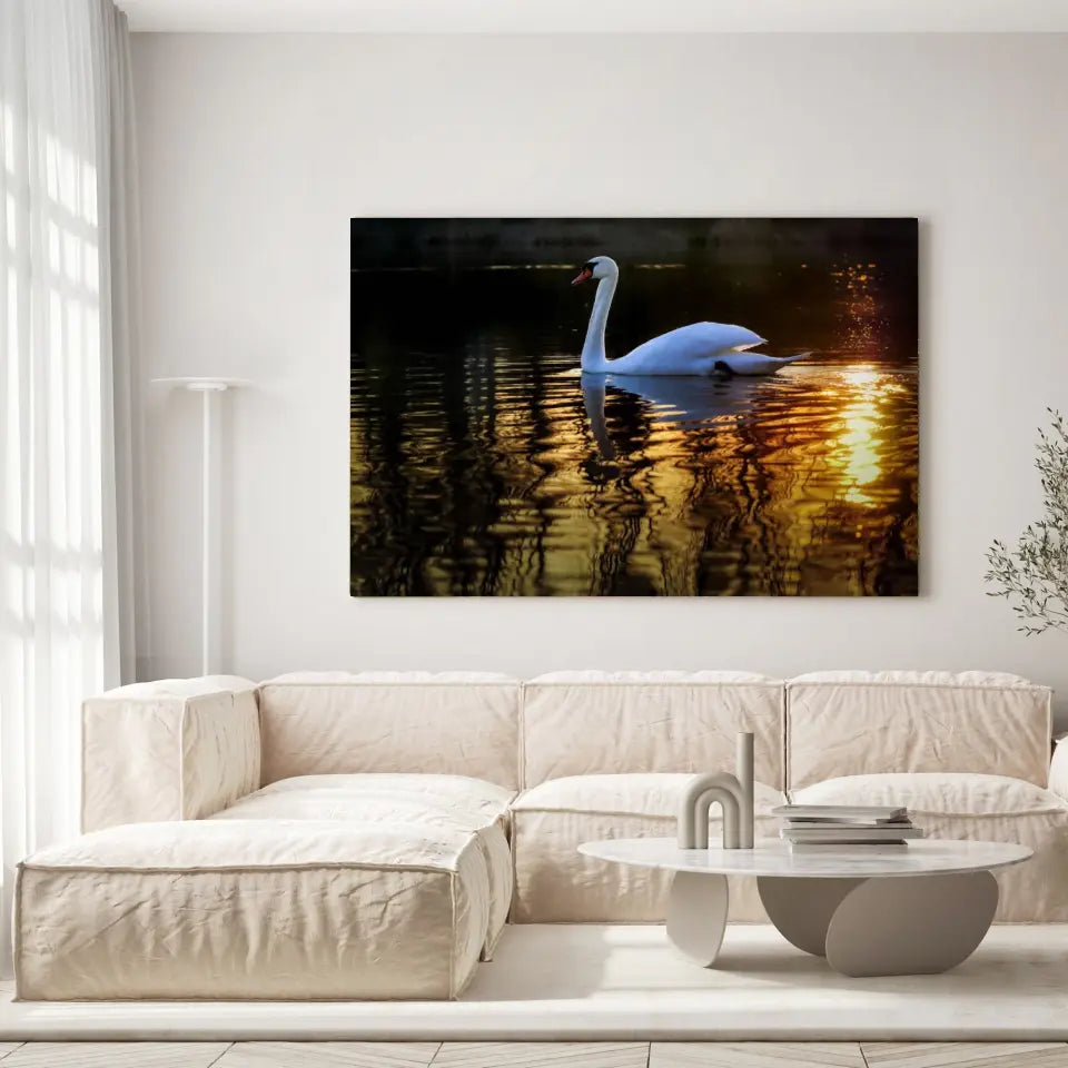 Tableau Décoratif - Cygne Toile Unique.fr