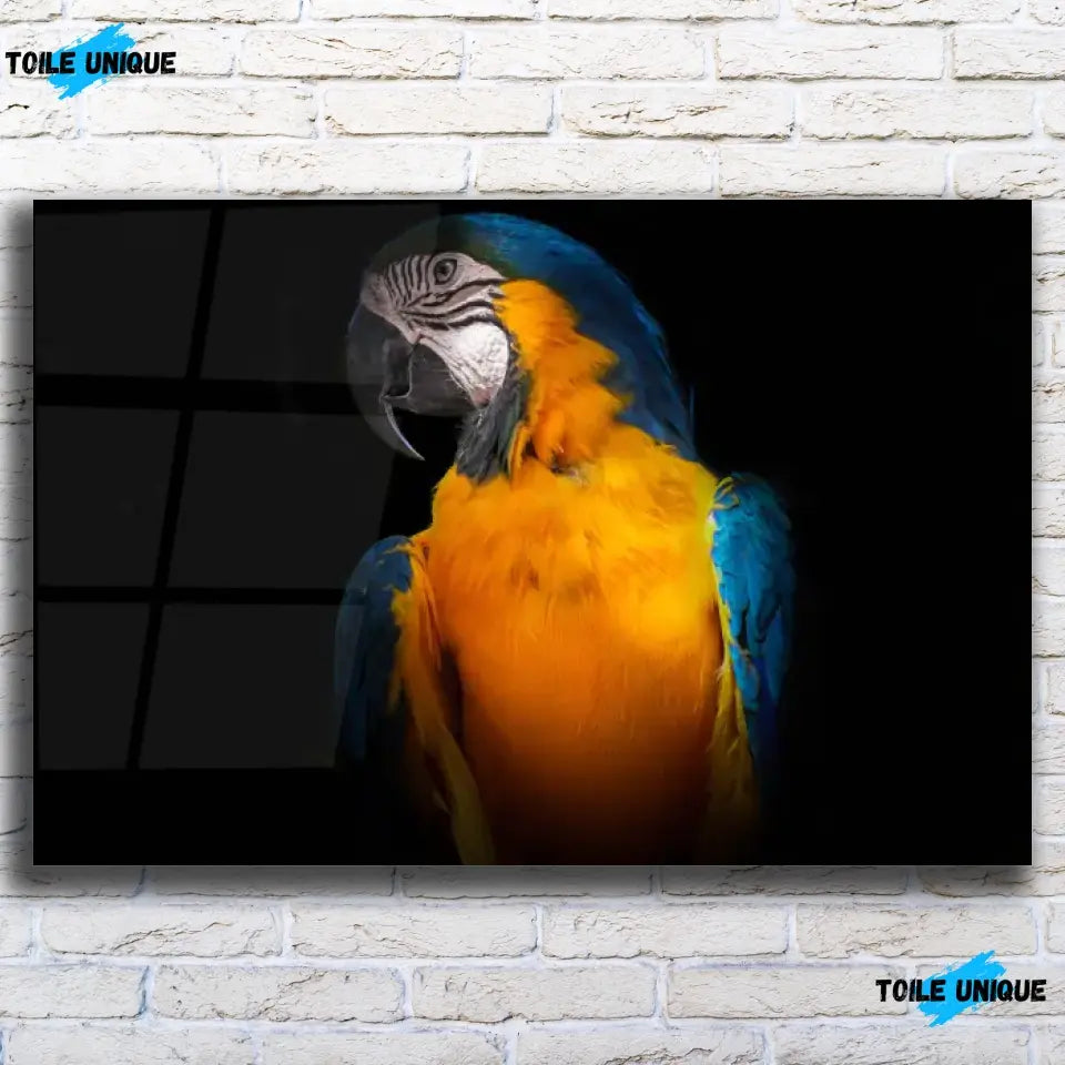 Tableau Décoratif - Perroquet Tropical Toile Unique.fr