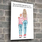 Tableau personnages - Mère et enfant Toile Unique.fr