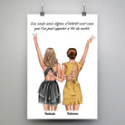 Tableau personnages - Meilleures Amies Toile Unique.fr
