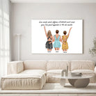 Tableau personnages - Groupe de copines Toile Unique.fr