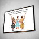 Tableau personnages - Groupe de copines Toile Unique.fr