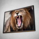 Tableau Décoratif - Lion Rugissant Toile Unique.fr