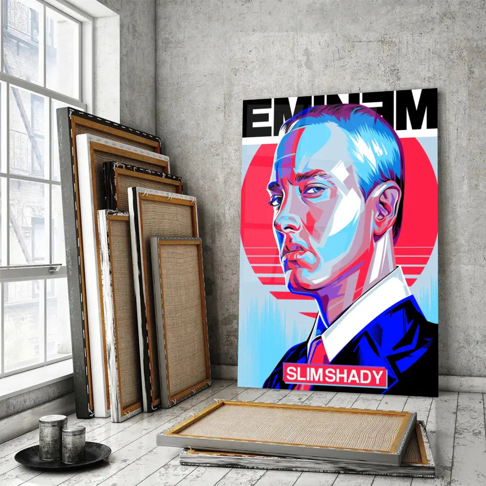 Tableau Décoratif - Eminem Slim Shady Toile Unique.fr