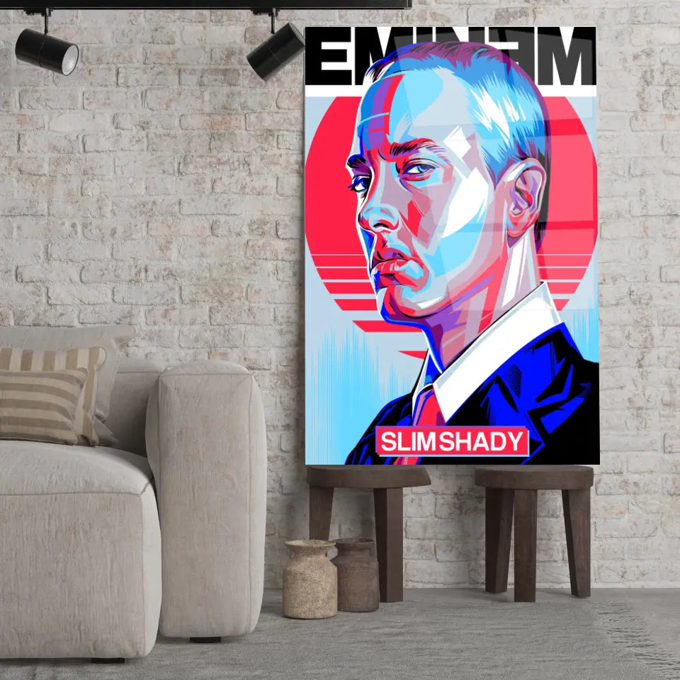 Tableau Décoratif - Eminem Slim Shady Toile Unique.fr