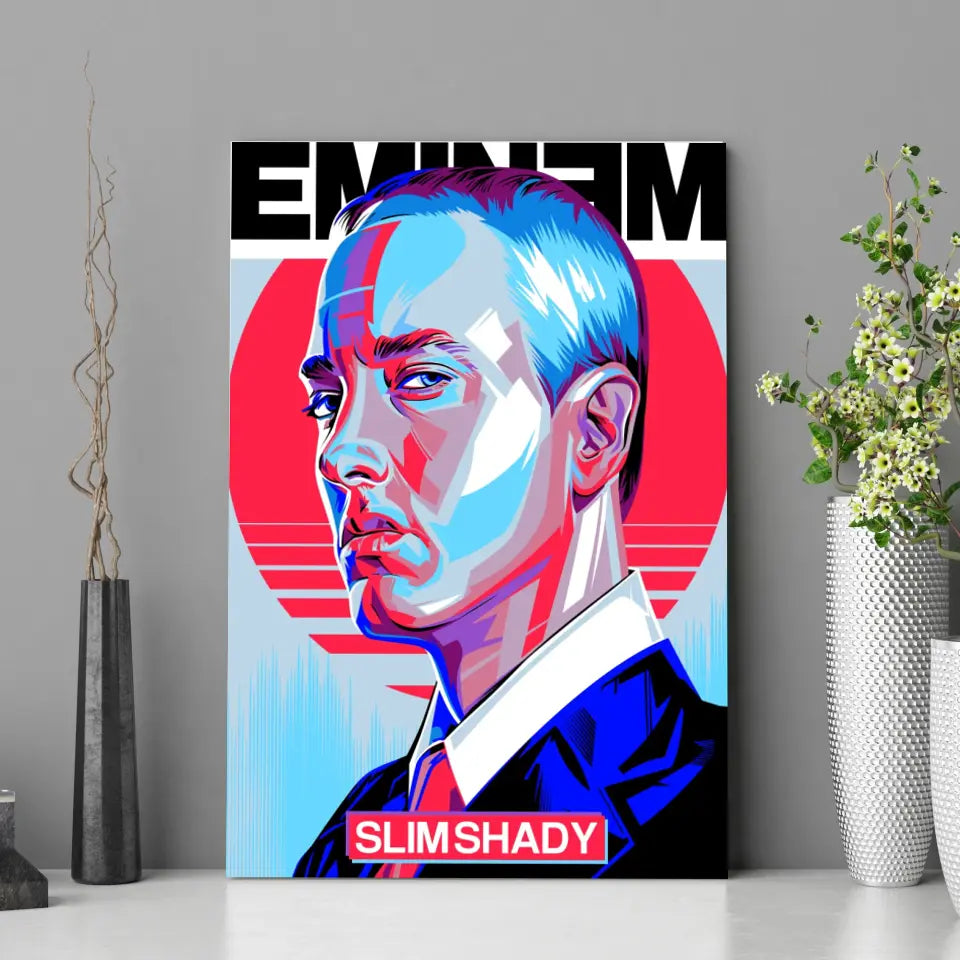 Tableau Décoratif - Eminem Slim Shady Toile Unique.fr