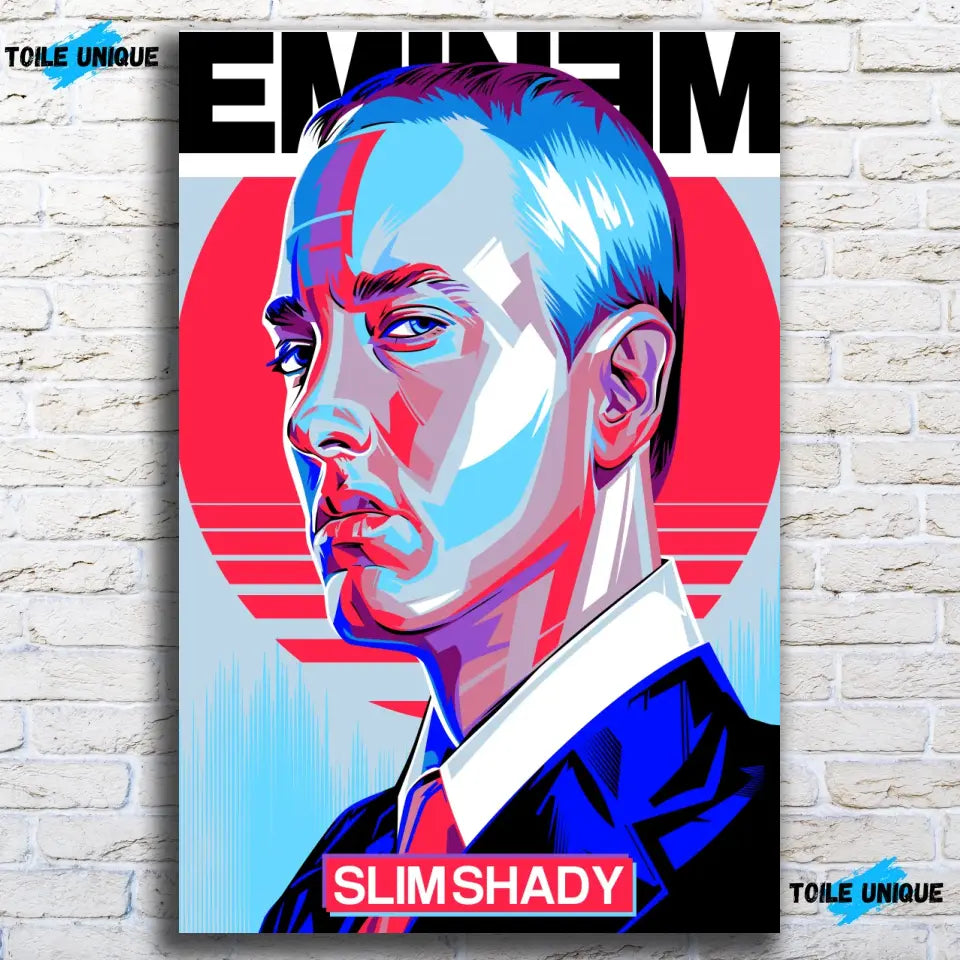 Tableau Décoratif - Eminem Slim Shady Toile Unique.fr