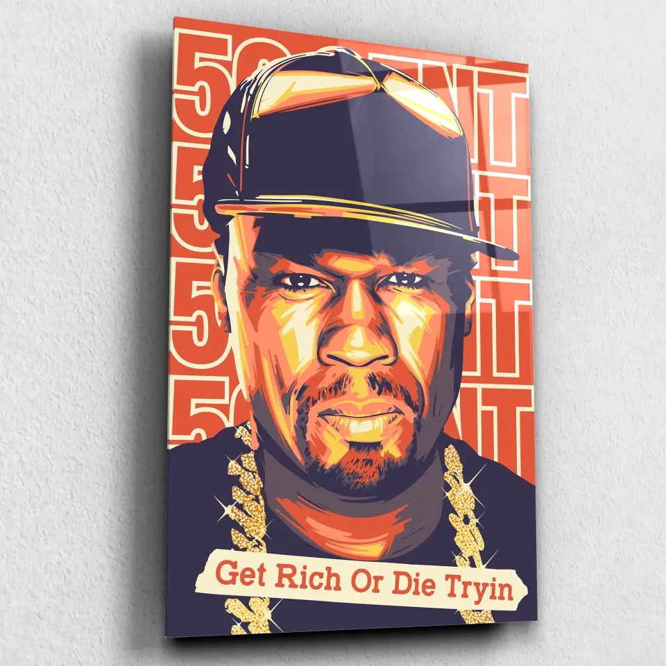 Tableau Décoratif - 50Cent Get Rich Or Die Tryin Toile Unique.fr
