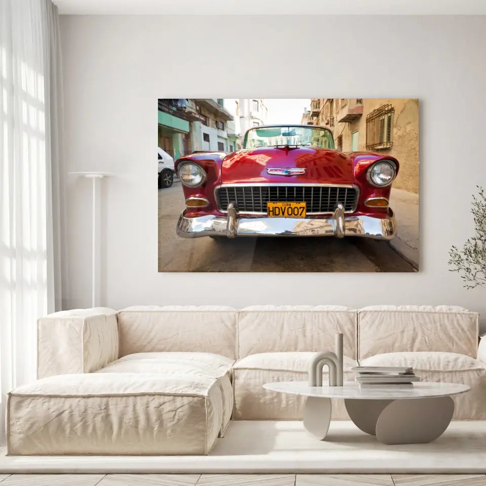 Tableau Décoratif Voiture Chevrolet Cuba Toile Unique.fr