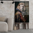 Tableau Aristocratique Lion Royal en Tenue d'Époque Toile Unique.fr