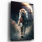 Tableau Lion Astronaute Toile Unique.fr