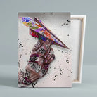 Tableau Street Art Avion en Papier Toile Unique.fr