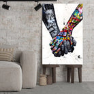 Tableau Street Art Union Colorée Toile Unique.fr