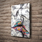 Tableau Street Art Baiser Urbain Toile Unique.fr