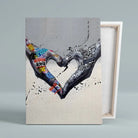 Tableau Street Art Cœur Créatif Toile Unique.fr