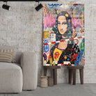 Tableau Street Art Joconde Moderne Toile Unique.fr