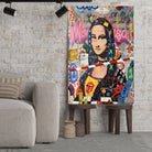 Tableau Street Art Joconde Moderne Toile Unique.fr