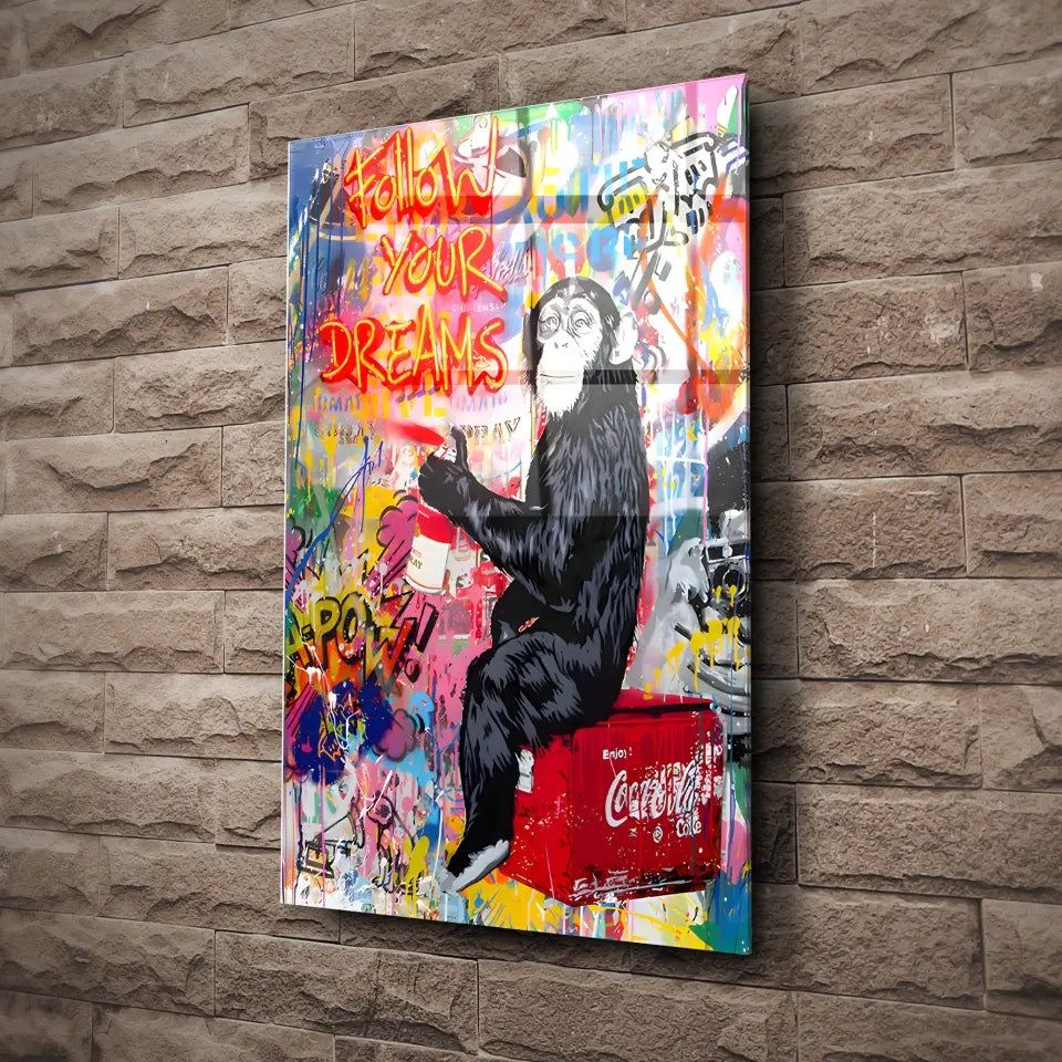 Tableau Street Art Pause Urbaine Toile Unique.fr
