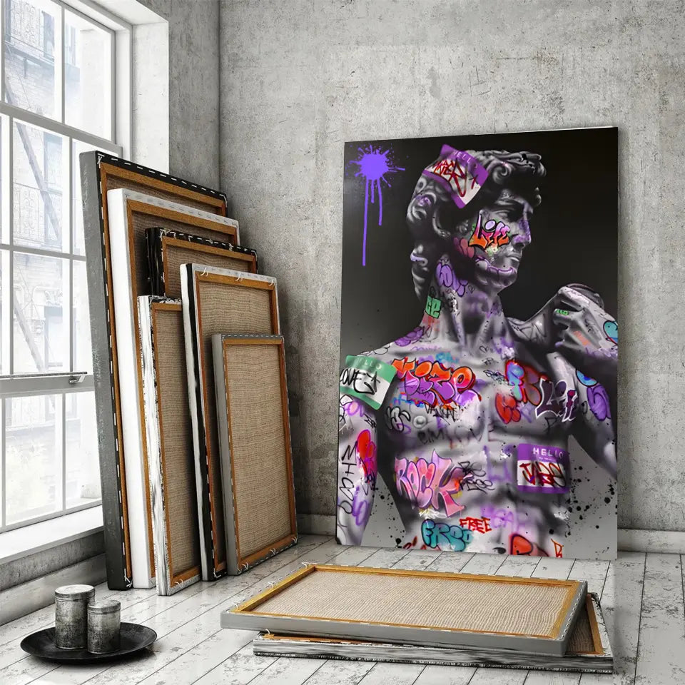 Tableau Street Art Héritage Urbain Toile Unique.fr
