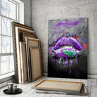 Tableau Street Art Éclat Liquide Toile Unique.fr