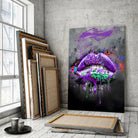 Tableau Street Art Éclat Liquide Toile Unique.fr