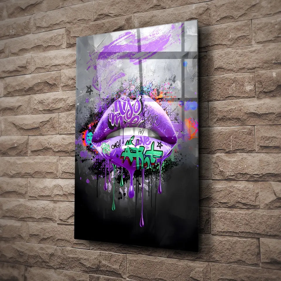 Tableau Street Art Éclat Liquide Toile Unique.fr