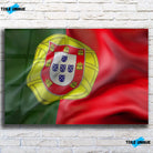 Tableau Drapeau Portugal Toile Unique