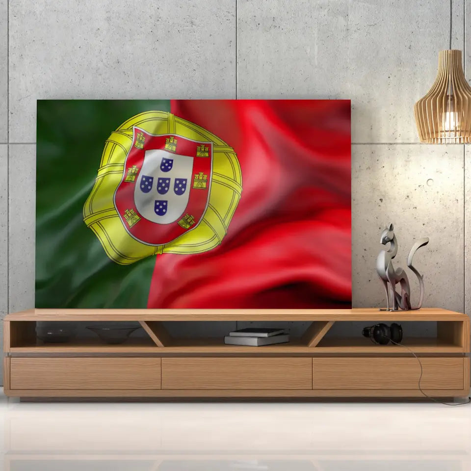 Tableau Drapeau Portugal Toile Unique
