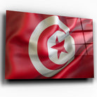 Tableau Drapeau Tunisie Toile Unique