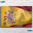 Tableau Drapeau Espagne Toile Unique