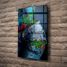 Tableau Street Art Effet Comics et Denim Toile Unique.fr