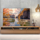 Tableau prénoms - rivière (famille) Toile Unique.fr