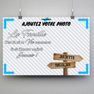 Tableau prénoms -photo personnalisée (famille) Toile Unique.fr