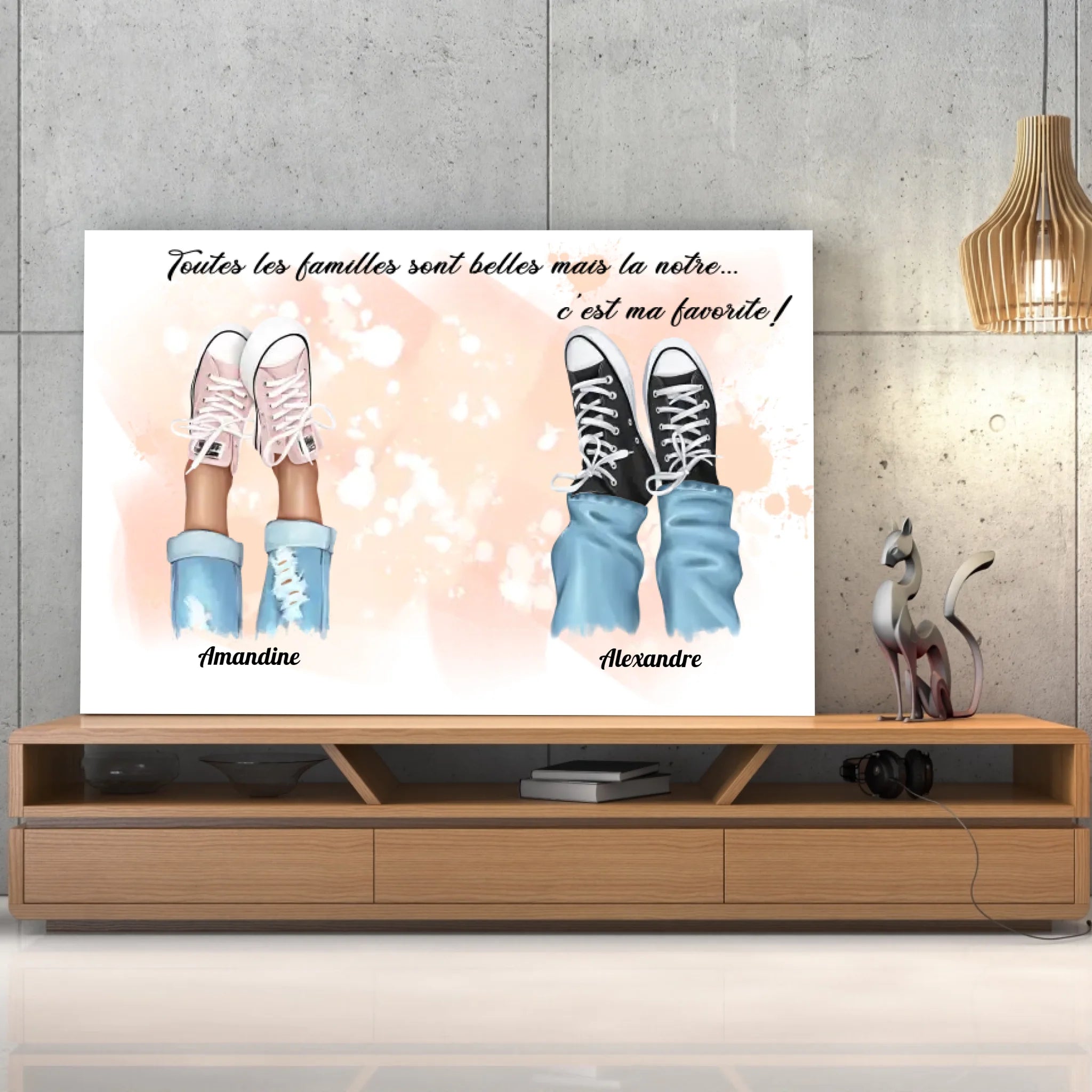 Tableau famille - Chaussures Toile Unique.fr