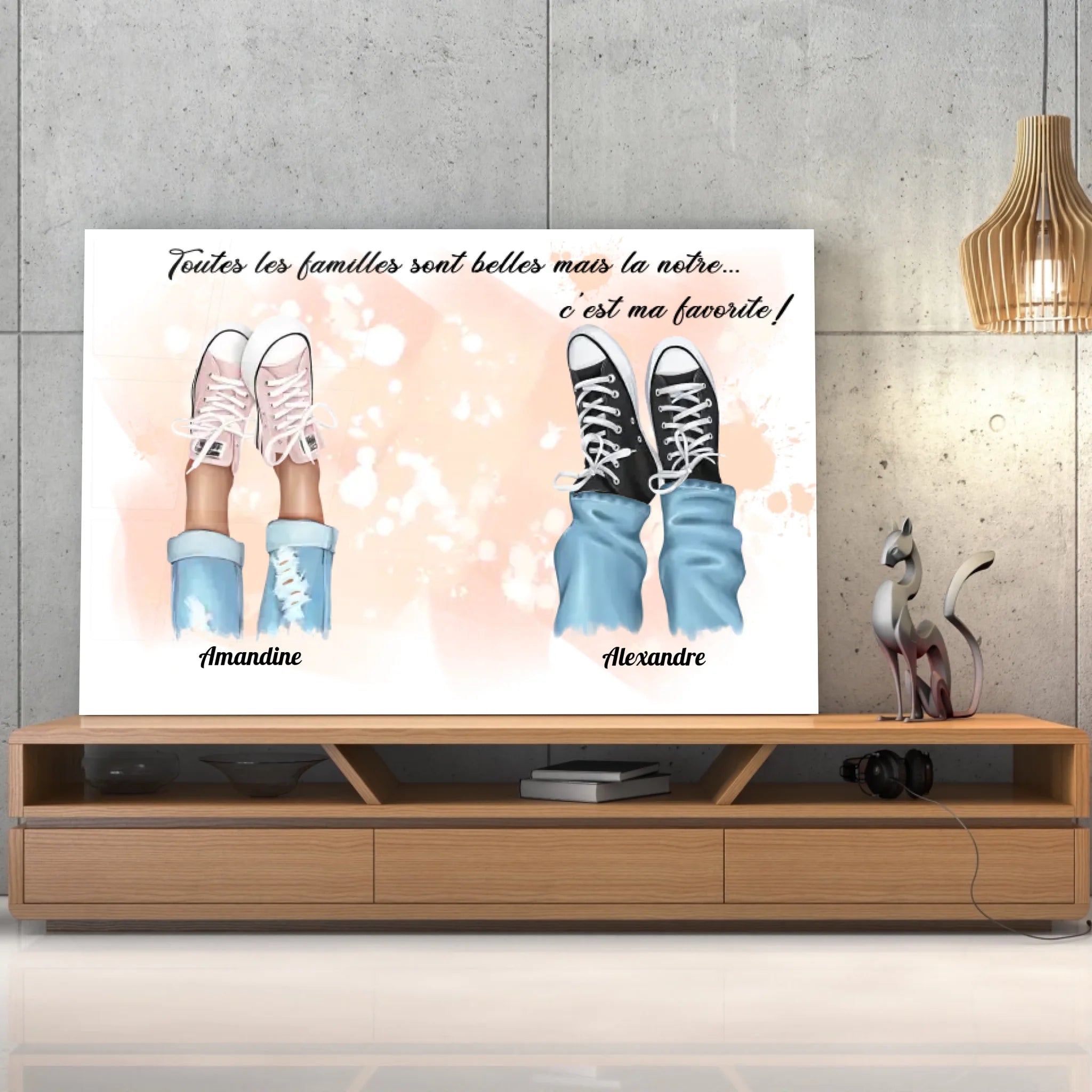 Tableau famille - Chaussures Toile Unique.fr