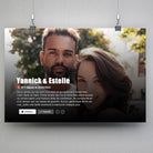 tableau couple personnalisé affiche netflix romantique Toile Unique