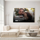 tableau couple personnalisé affiche netflix romantique Toile Unique