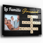 Tableau affiche famille Scrabble Toile Unique