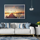 Tableau prénoms - ponton en bois (famille) Toile Unique.fr