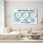 Tableau Lieu de Rencontre - Histoire de notre amour Toile Unique.fr