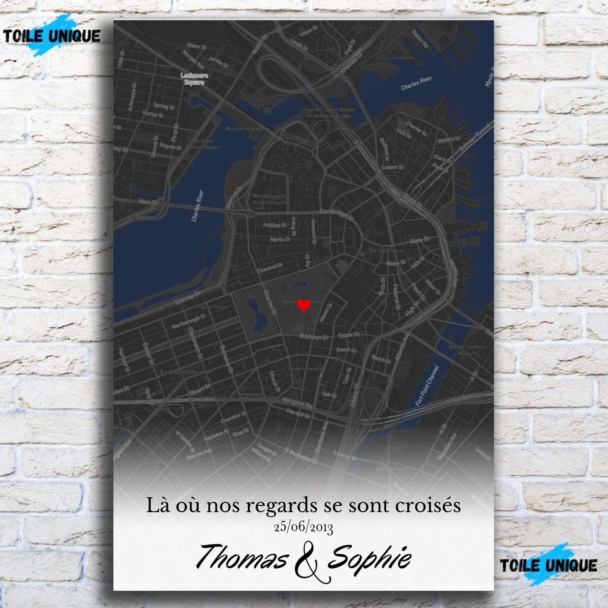 Tableau Lieu de Rencontre - Où tout a commencé Toile Unique.fr