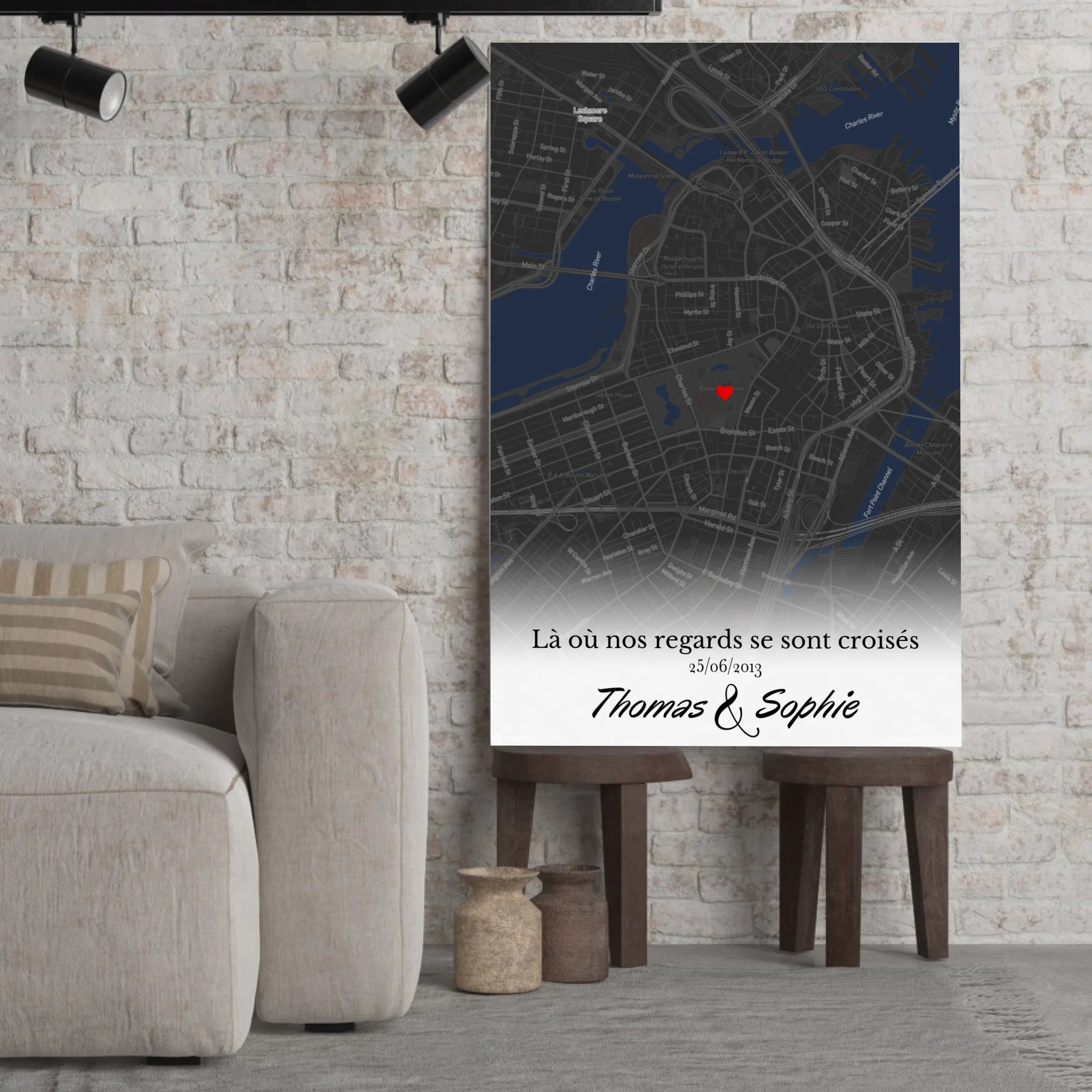 Tableau Lieu de Rencontre - Où tout a commencé Toile Unique.fr