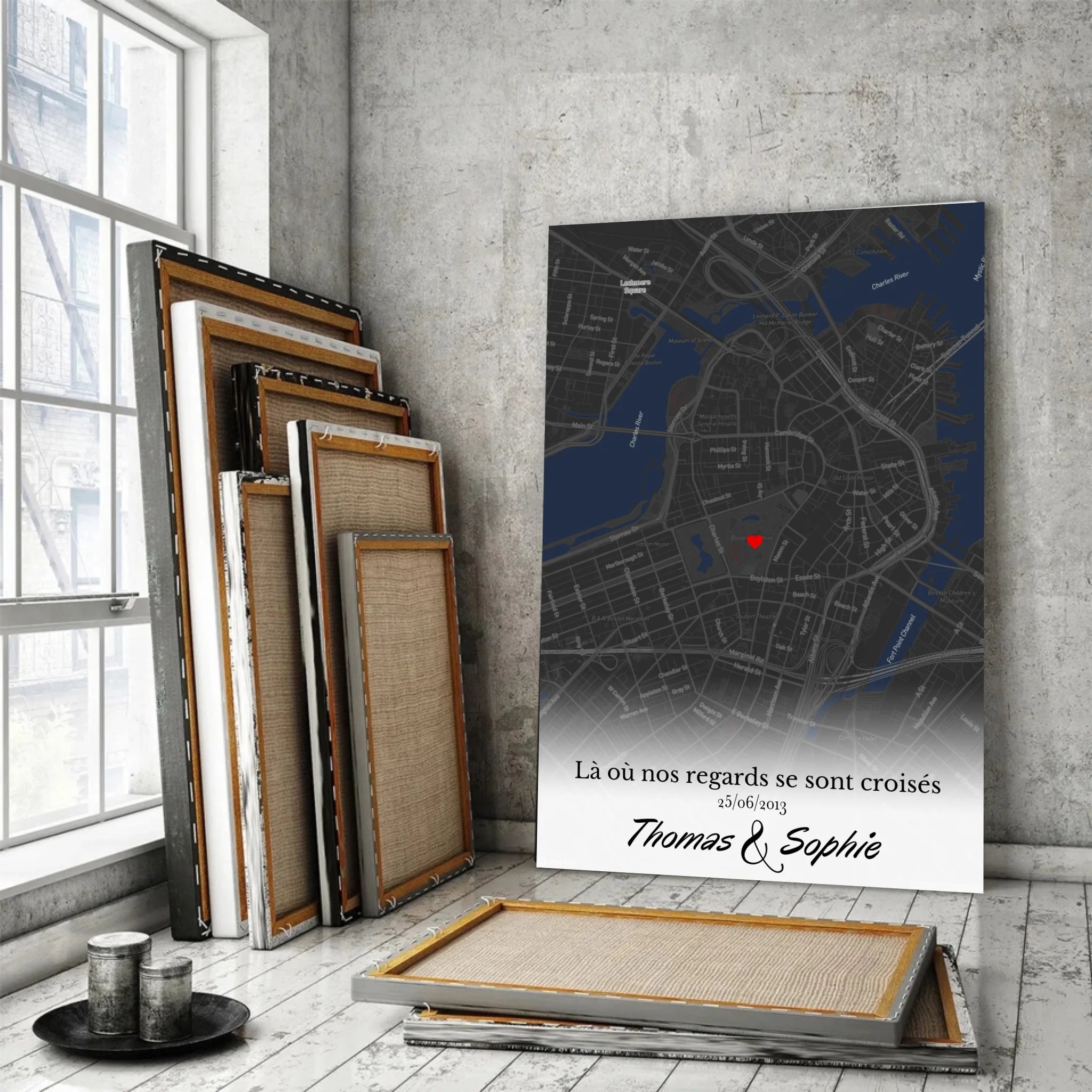 Tableau Lieu de Rencontre - Où tout a commencé Toile Unique.fr