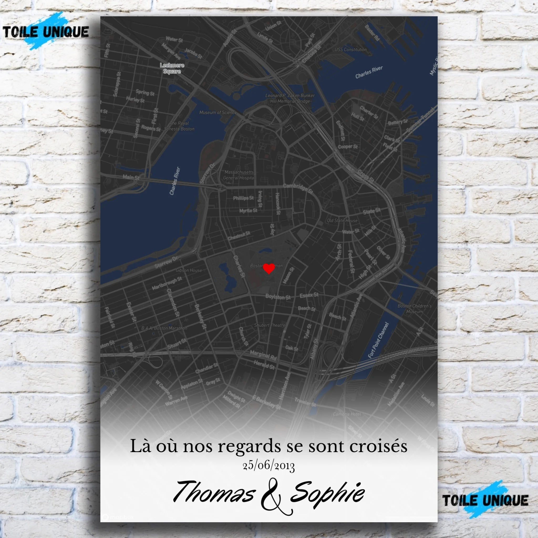 Tableau Lieu de Rencontre - Où tout a commencé Toile Unique.fr