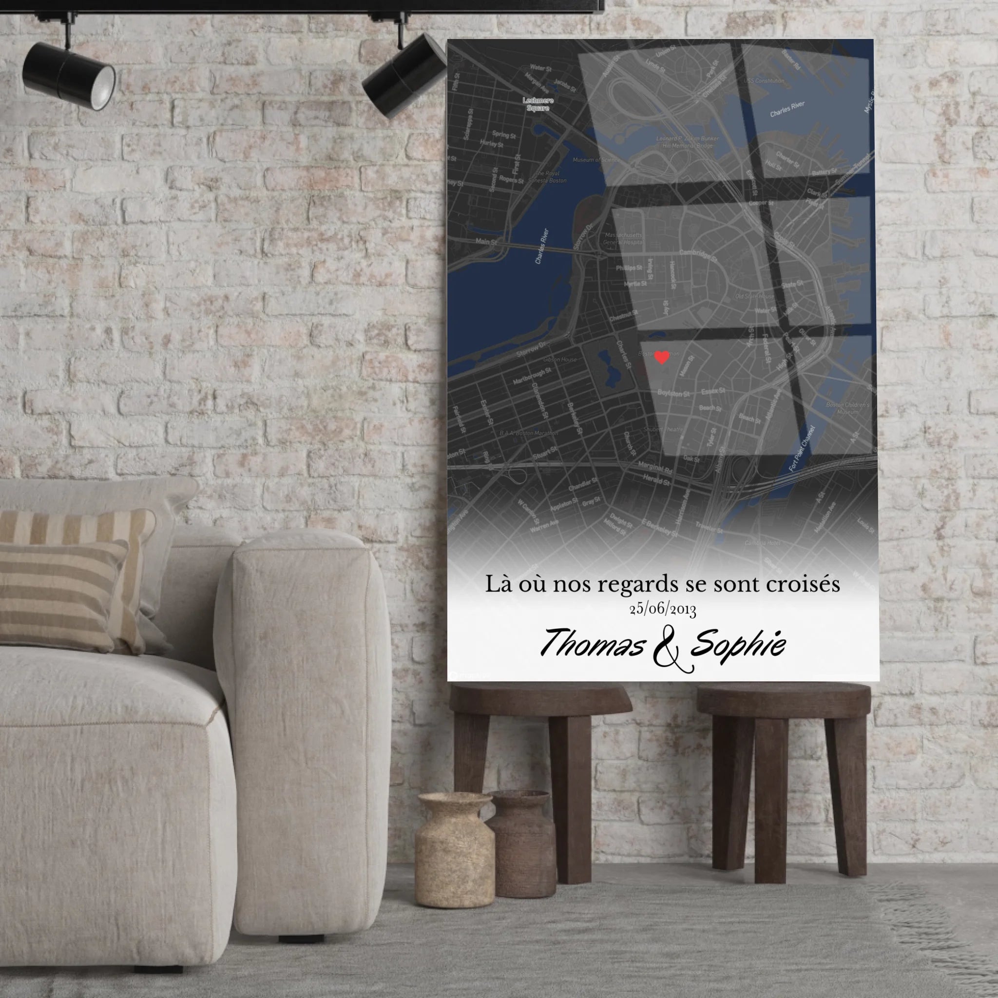 Tableau Lieu de Rencontre - Où tout a commencé Toile Unique.fr